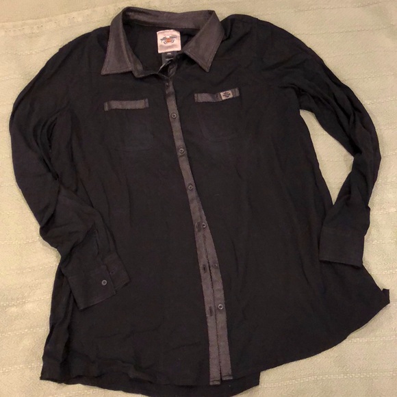 Harley-Davidson long sleeve button up - Picture 1 of 7
